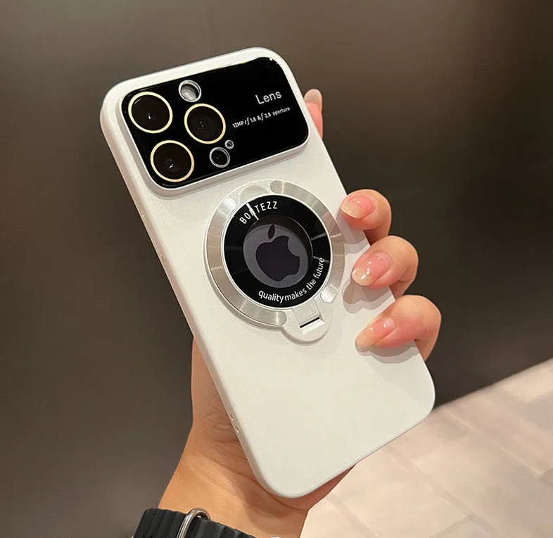 Pouzdro na iPhone MagSafe s integrovaným stojánkem a designem s velkým oknem